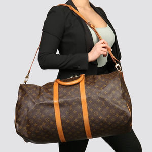 💎✨Authentic✨💎 Louis Vuitton Keep All Bandouliere 55 Boston Bag